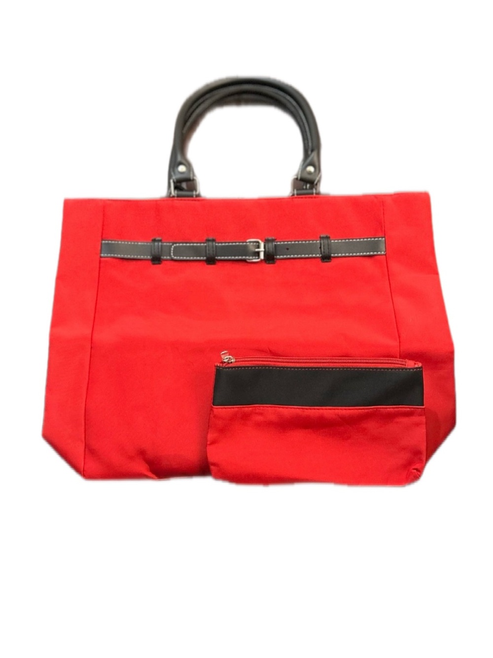 *NWOT Allure Red Tote Bag Set